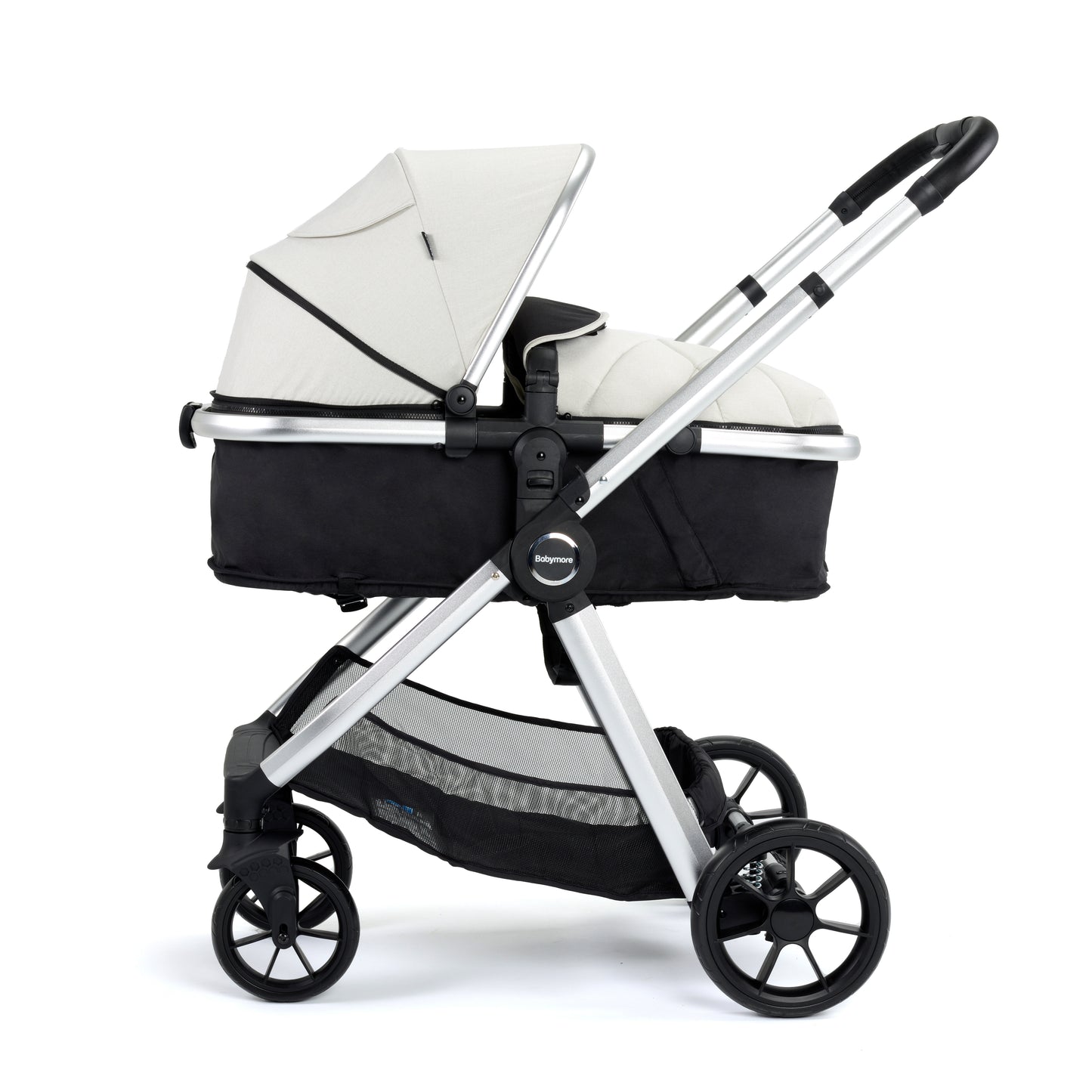 Babymore Mimi 2 in 1 Pram Pushchair - Silver