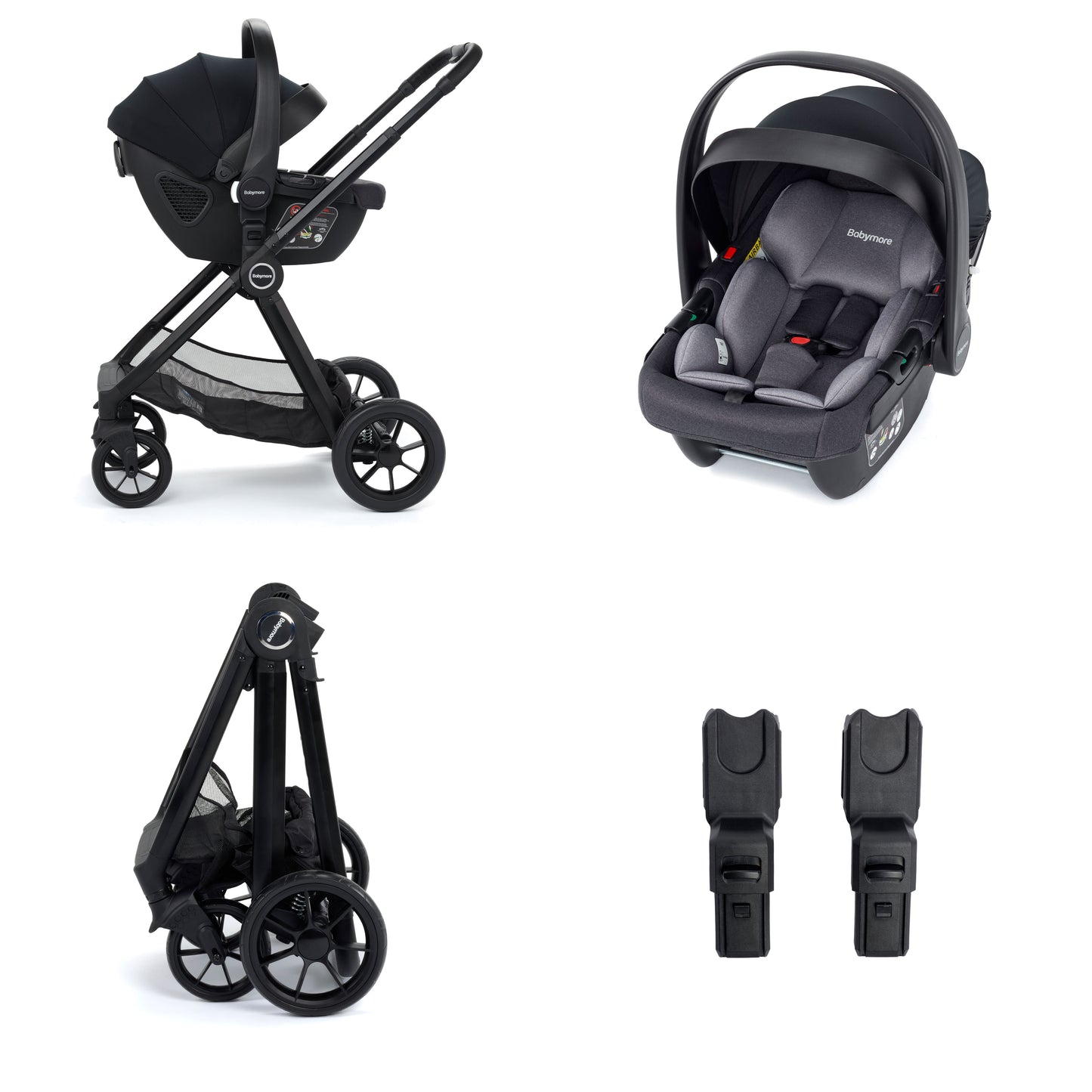 Babymore Mimi Travel System Coco Car Seat - Black