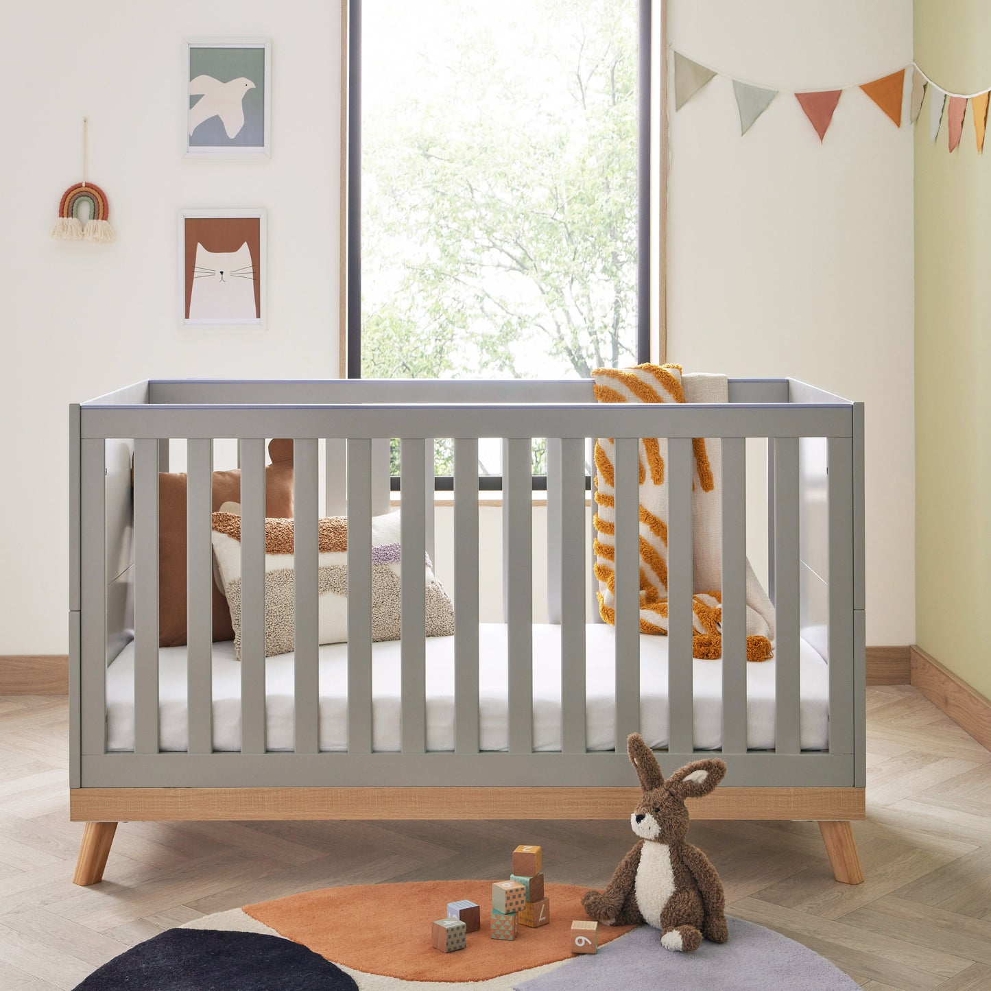 Babymore Mona 2 Piece Universal Room Set - Grey