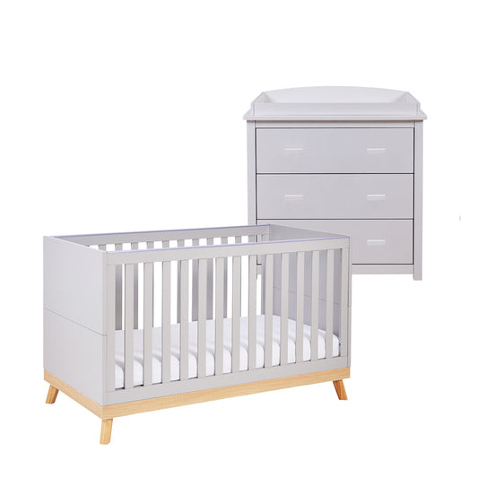 Babymore Mona 2 Piece Universal Room Set - Grey