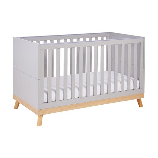 Babymore Mona Cot Bed - Grey