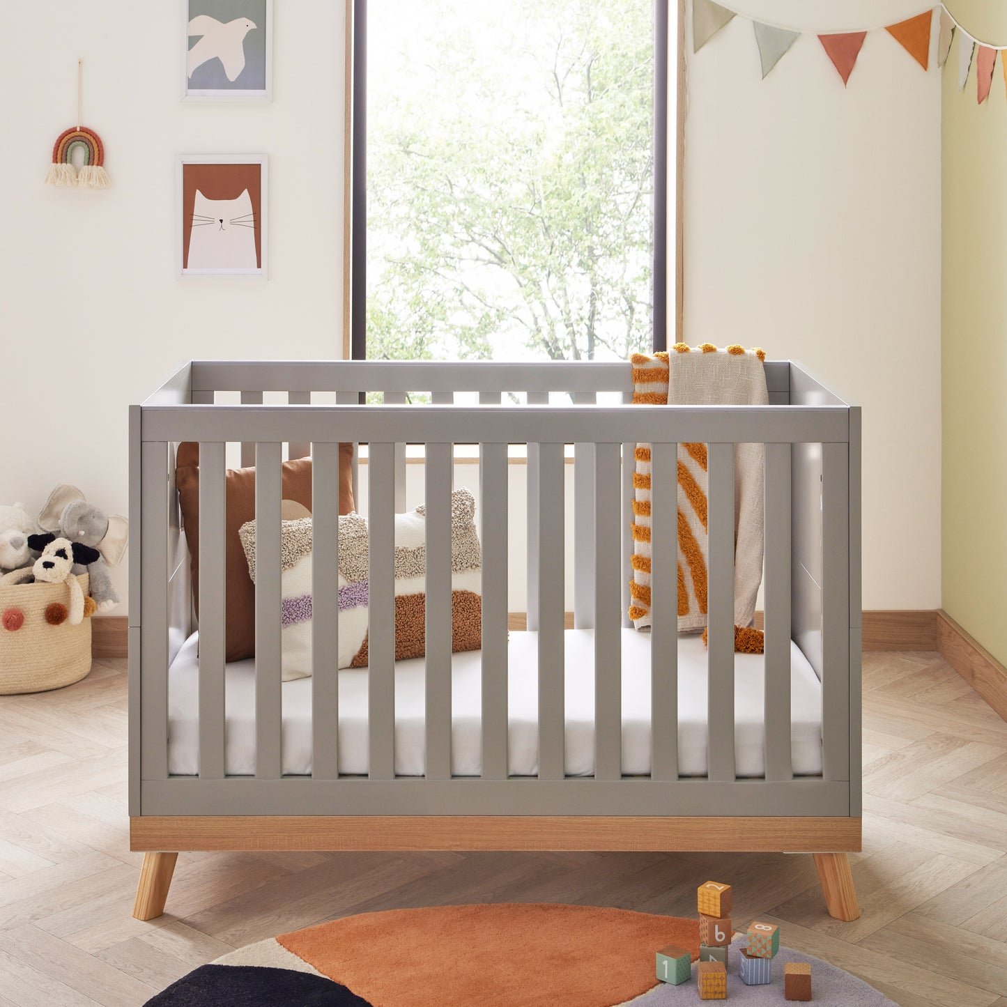 Babymore Mona Mini 3 Piece Universal Room Set - Grey