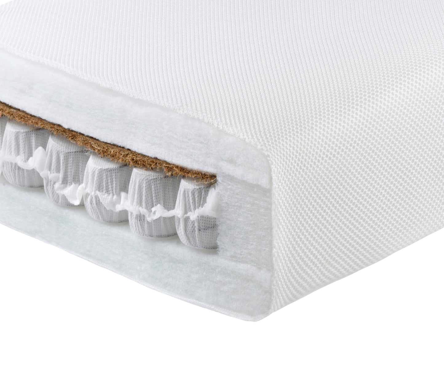 Babymore Premium Core Pocket Sprung Cot Bed Mattress - 140 x 70 x 10 CM