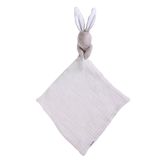 Kiki & Sebby Bunny Comforter with Grey Muslin