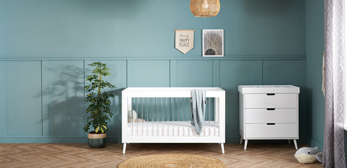 Obaby Maya 2 Piece Room Set - White with Acrylic