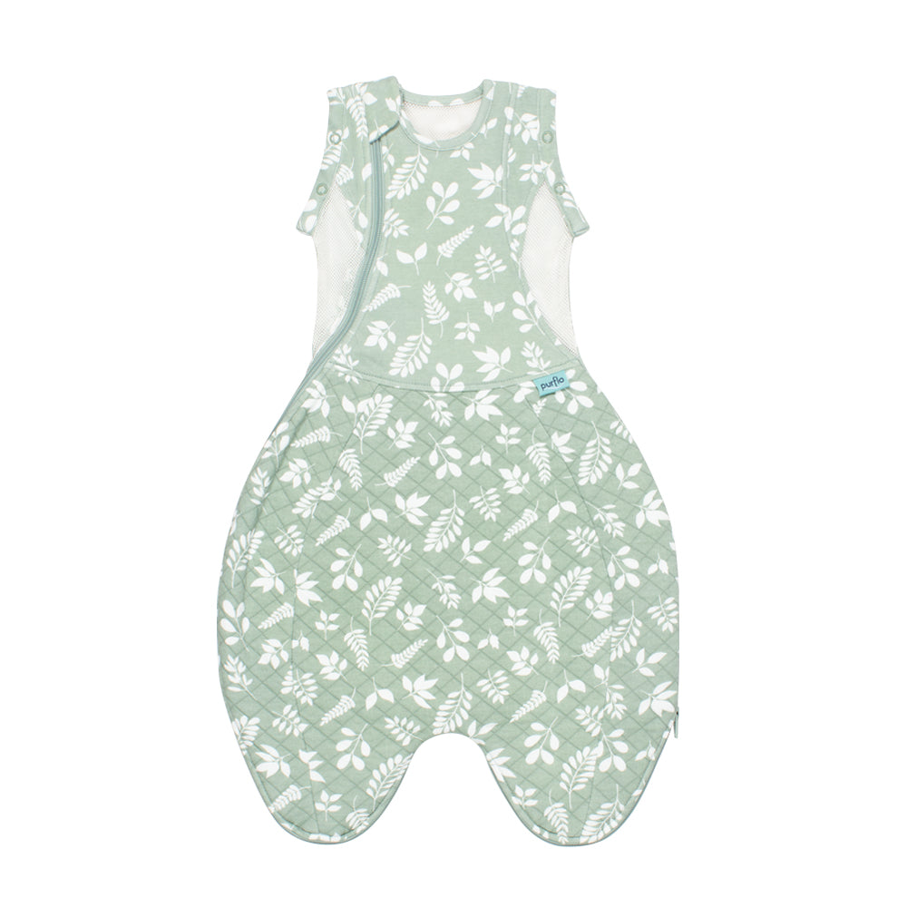 Purflo Swaddle to Sleep Bag 2.5 TOG 0-4M All seasons - Fern