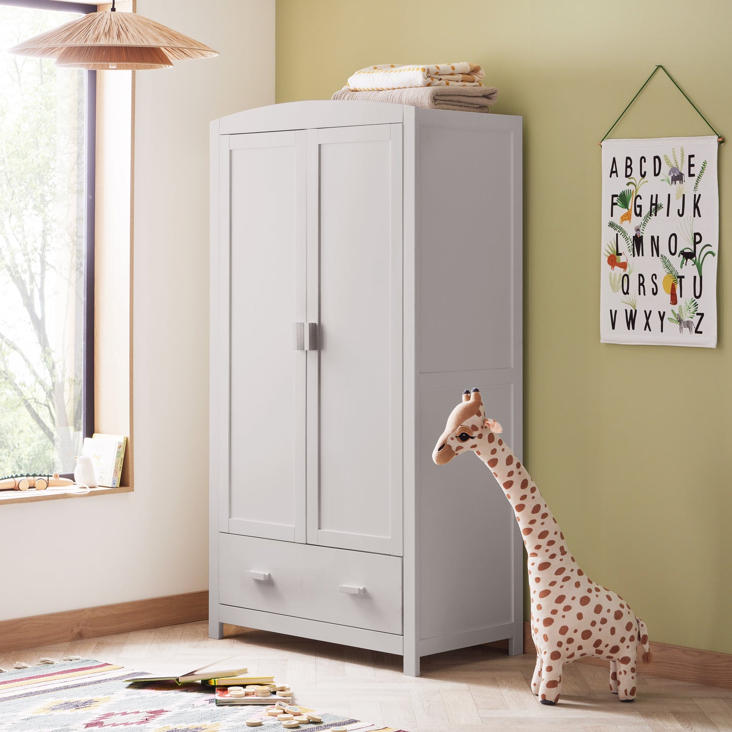 Babymore Universal Nursery Wardrobe - Grey