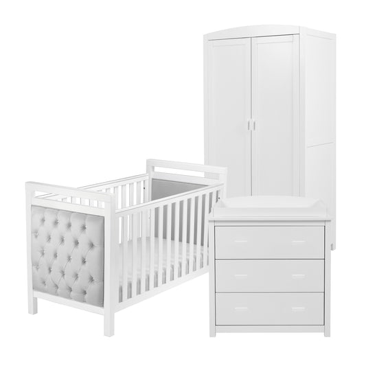 Babymore Velvet Deluxe 3 Piece Nursery Room Set