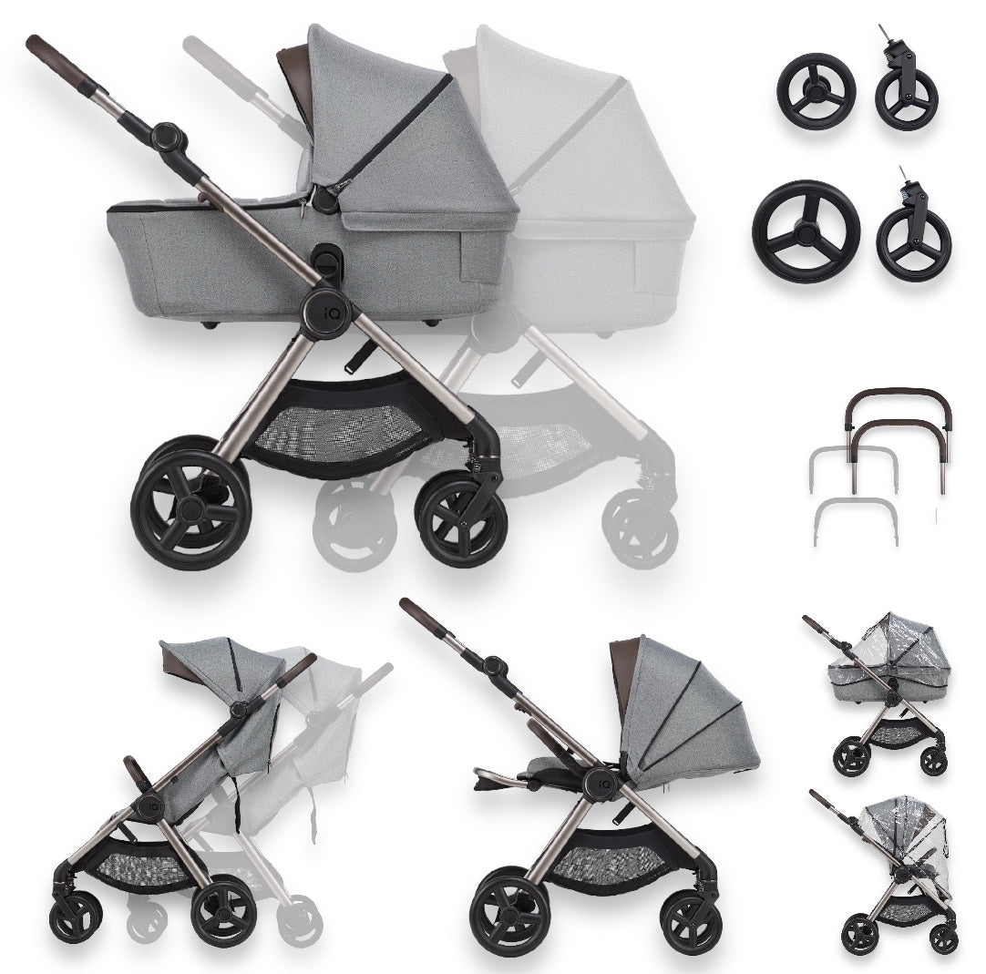 Anex IQ Stroller 2 in 1 Premium Frame - Smoky